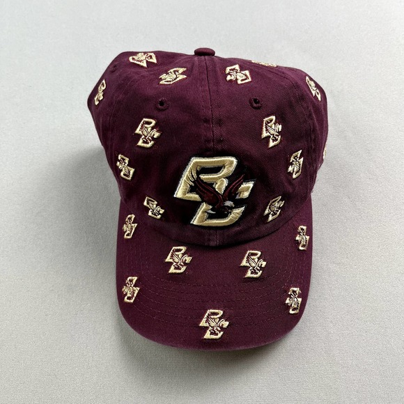 Boston College Hat Cap Strapback Womens Maroon '47 All Over Logo Confetti Eagles - Picture 2 of 8